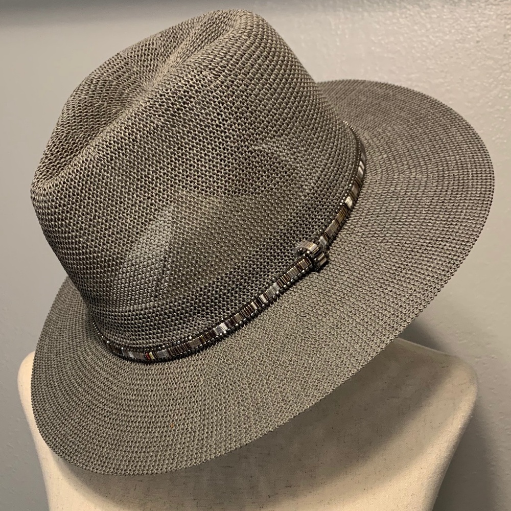 Anthropologie Soft Trimmed Embellished Rancher Hat